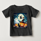 Schattigee, grillige Halloween pompoen, kat en gee (Voorkant)