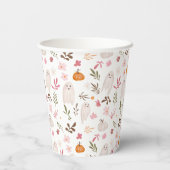 Schattigee grillige Halloween spookpatroon baby sh Papieren Bekers (Achterkant)