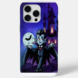 Schattigee, grillige Halloween vampier iPhone 15 Pro Max Hoesje
