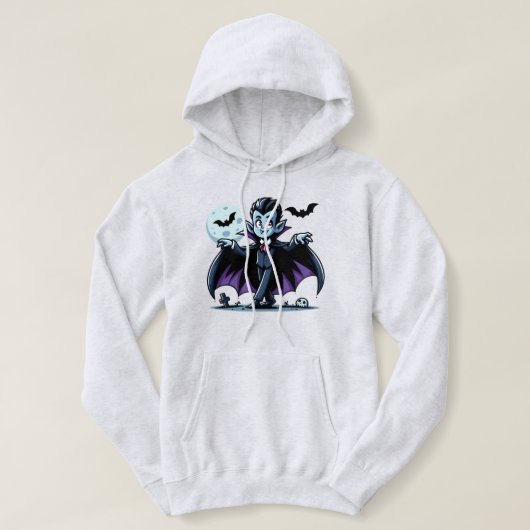 Schattigee, grillige Halloween vampier Hoodie (Design voorkant)