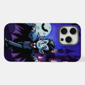 Schattigee, grillige Halloween vampier iPhone Hoesje (Achterkant horizontaal)
