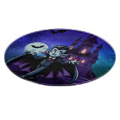 Schattigee, grillige Halloween vampier Snijplank (Hoek)