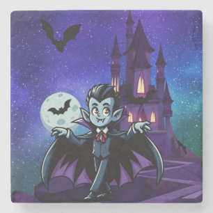 Schattigee, grillige Halloween vampier Stenen Onderzetter