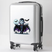 Schattigee, grillige Halloween vampier Sticker (Koffer)