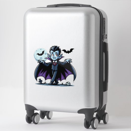 Schattigee, grillige Halloween vampier Sticker (Koffer)