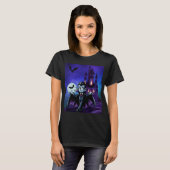 Schattigee, grillige Halloween vampier T-shirt (Voorkant volledig)