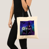 Schattigee, grillige Halloween vampier Tote Bag (Voorkant (product))