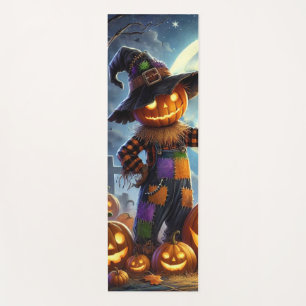 Schattigee, grillige Halloween vogelverschrikker & Yogamat