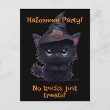 Schattigee grillige Halloween zwarte kat