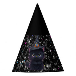 Schattigee grillige Halloween zwarte kat Feesthoedjes