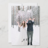 Schattigee grillige hand getrokken cupido ski foto kaart (Achterkant)