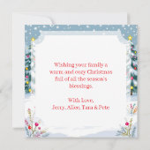 Schattigee grillige Highland Koe gepersonaliseerde Kaart (Achterkant)