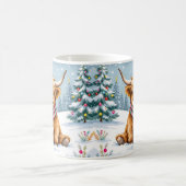Schattigee grillige Highland Koe kerst Koffiemok (Center)