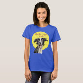 Schattigee grillige hond Border Collie Moeder T-shirt (Voorkant volledig)