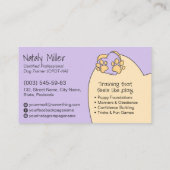 Schattigee grillige hondentrainer visitekaartje (Achterkant)