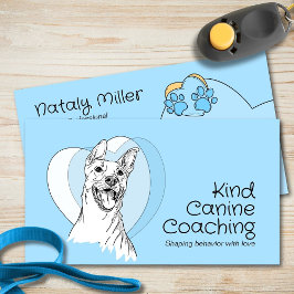 Schattigee grillige hondentrainer visitekaartje