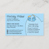 Schattigee grillige hondentrainer visitekaartje (Achterkant)