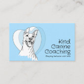 Schattigee grillige hondentrainer visitekaartje (Voorkant)
