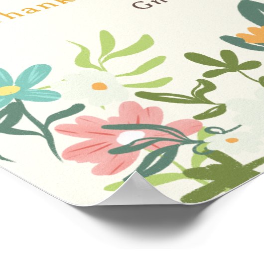 Schattigee grillige kabouter eerste verjaardag wel poster (Hoek)