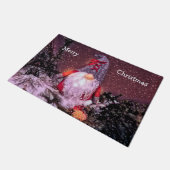 Schattigee grillige kabouter vrolijke kerstboom deurmat (Schuin)