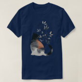 Schattigee grillige kattenillustratie Schattige di T-shirt (Design voorkant)