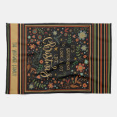 Schattigee grillige kerst citaat gepersonaliseerd theedoek (Horizontaal)