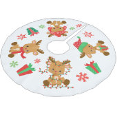Schattigee grillige kerst rendieren kerstboom rok (Gekanteld)