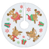 Schattigee grillige kerst rendieren kerstboom rok (Voorkant)