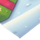 Schattigee grillige kerst/winter peperkoek man tafelkleed (Gekanteld)