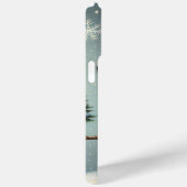 Schattigee grillige kerst/wintersneeuwman Case-Mate iPhone case (Achterkant / Rechts)