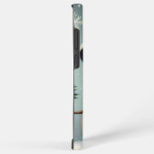 Schattigee grillige kerst/wintersneeuwman samsung galaxy hoesje (Rechterkant)