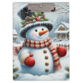 Schattigee,  / grillige kerst / wintersneeuwpop klembord (Voorkant)