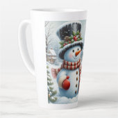 Schattigee, / grillige kerst / wintersneeuwpop latte mok (Linkerhoek)