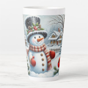 Schattigee,  / grillige kerst / wintersneeuwpop latte mok