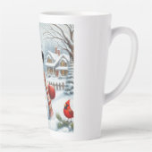 Schattigee, / grillige kerst / wintersneeuwpop latte mok (Rechts)
