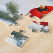Schattigee,  / grillige kerst / wintersneeuwpop legpuzzel (Zijkant)