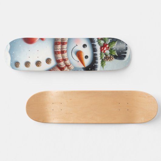 Schattigee, / grillige kerst / wintersneeuwpop persoonlijk skateboard (Horizontaal)