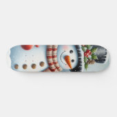 Schattigee,  / grillige kerst / wintersneeuwpop persoonlijk skateboard (Horizontaal)