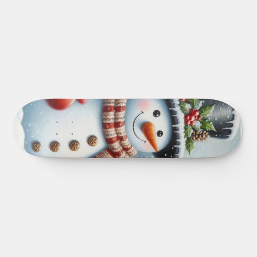Schattigee,  / grillige kerst / wintersneeuwpop persoonlijk skateboard (Horizontaal)