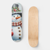 Schattigee,  / grillige kerst / wintersneeuwpop persoonlijk skateboard (Voorkant)