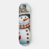 Schattigee, / grillige kerst / wintersneeuwpop persoonlijk skateboard (Voorkant)