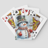 Schattigee,  / grillige kerst / wintersneeuwpop pokerkaarten (Achterkant)