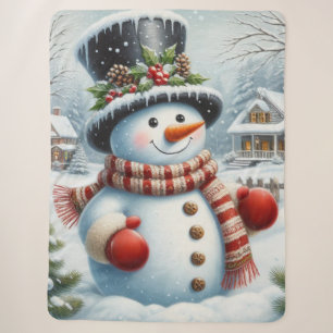 Schattigee, / grillige kerst / wintersneeuwpop sherpa deken