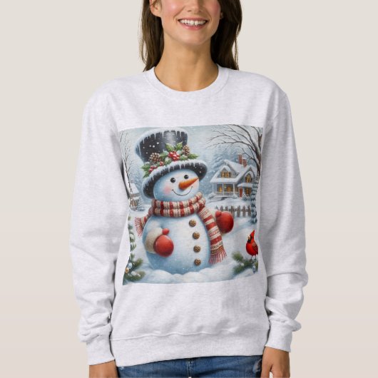 Schattigee, / grillige kerst / wintersneeuwpop trui (Voorkant)