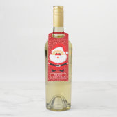 Schattigee grillige kerstman kerst flessenhanger (Op fles)