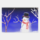 Schattigee grillige kerstvakantie wrap inpakpapier vel (Voorkant)