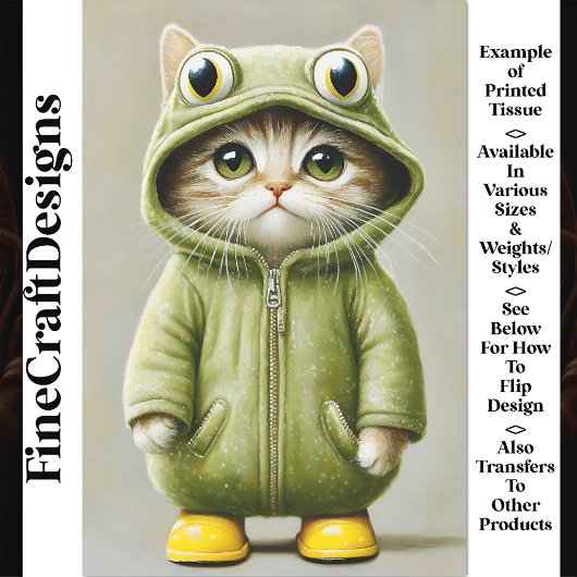 Schattigee grillige kitten verkleed als een kikker tissuepapier