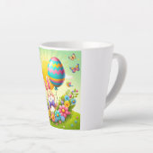 Schattigee, grillige & kleurrijke paashaas latte mok (Rechterhoek)
