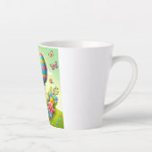 Schattigee, grillige & kleurrijke paashaas latte mok (Rechts)