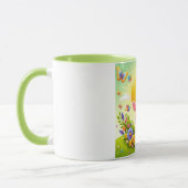 Schattigee, grillige & kleurrijke paashaas mok (Links)